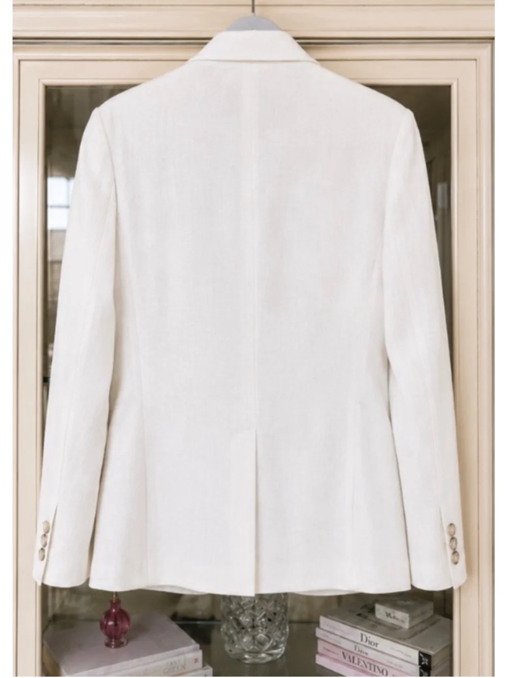 Men's Capritouch Linen Sport Coat Blazer White Size 50R IT/40R US